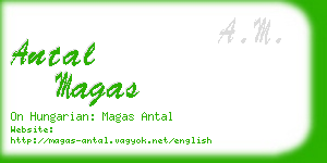 antal magas business card